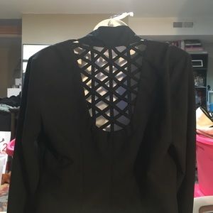 Black blazer material girl